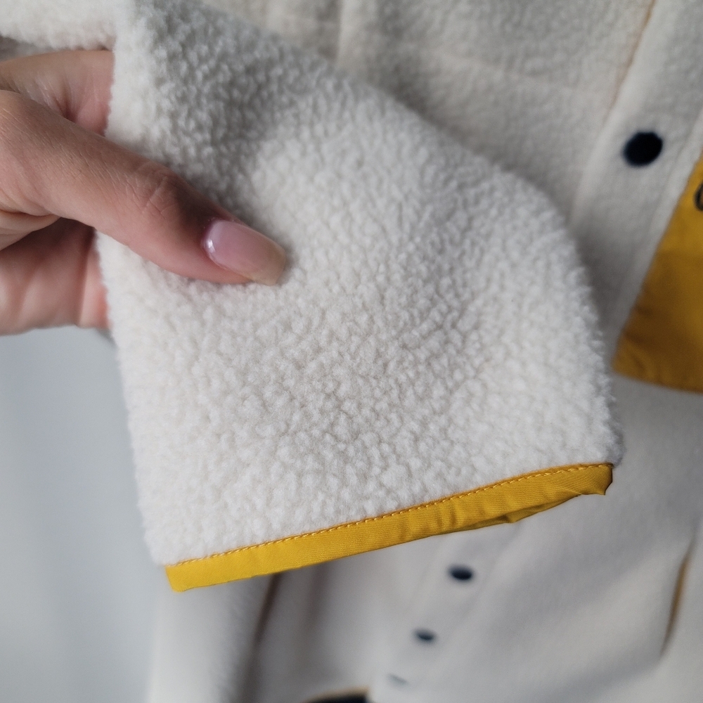 NWT The Sunday Collective 2-In-1 Fleece Jacket, Size 8Y, Color Almond Milk - Picture 6 of 13